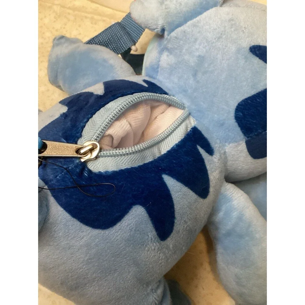 Stitch (Lilo) Disney Plush Zippered Crossbody Bag Adjustable Strap Zipper Pouch